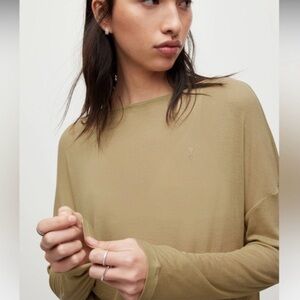 All Saints dark Green Women's Top